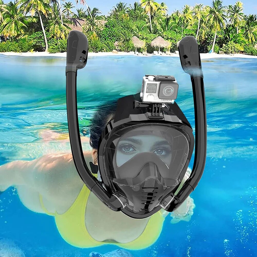 Full Face Snorkel Mask 180°Pan - đánh giá và giá Snorkel Mask Full Face