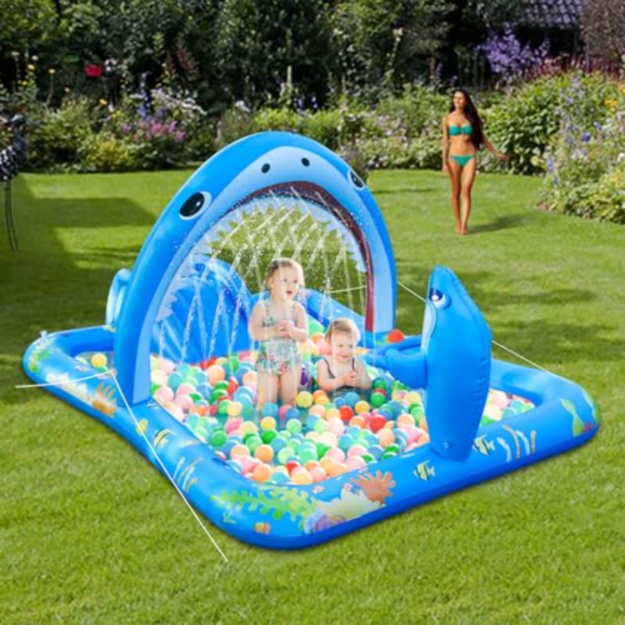 Backyard inflatable kiddie poo - đánh giá và giá Water Slide Inflatable