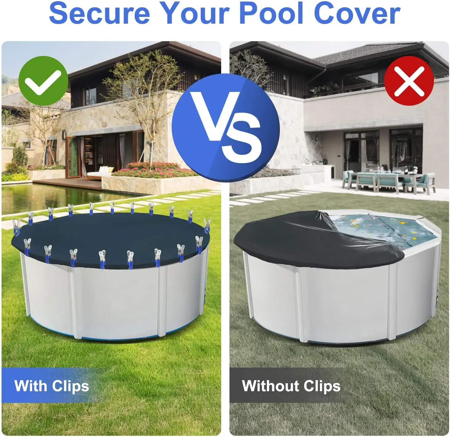6/12Pcs Pool Cover Clips Stain - đánh giá và giá Pool Ladder Above Ground
