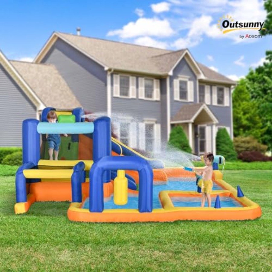 inflatable water slide 7-in-1  - đánh giá và giá Water Slide Inflatable