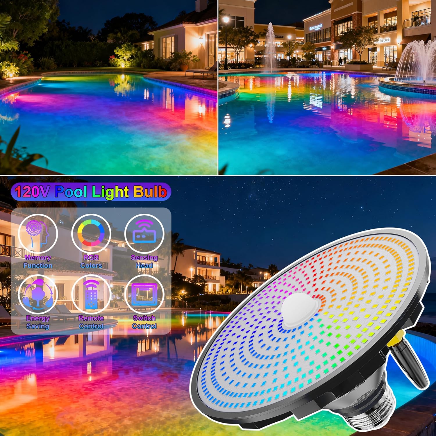 Solar Pool Lights All Season M - đánh giá và giá Pool Light Solar Rechargeable