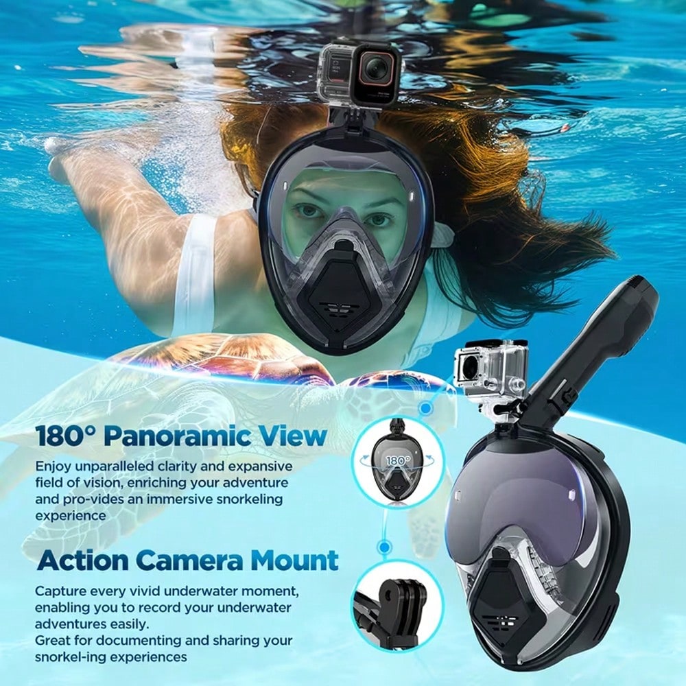Devilfish Full Face Snorkel Ma - đánh giá và giá Snorkel Mask Full Face